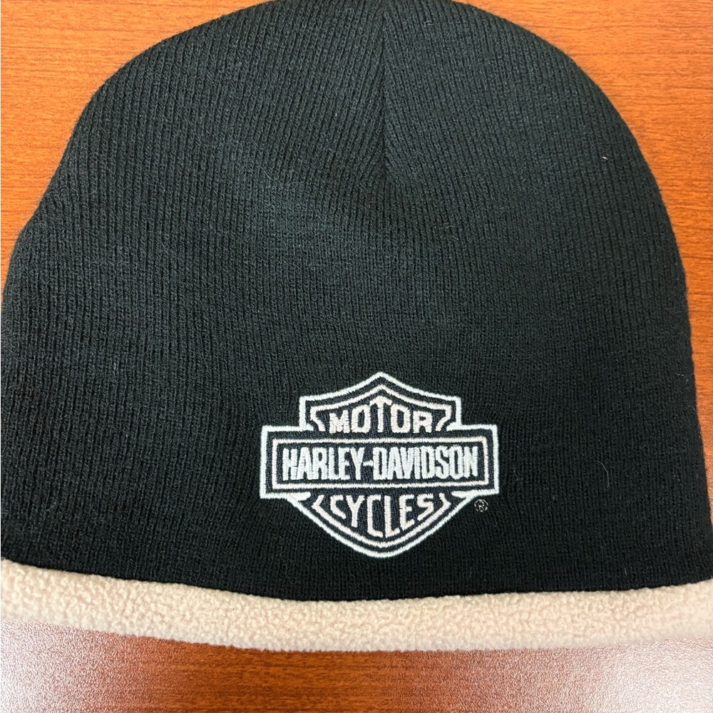 Harley-Davidson Black and Pink Beanie